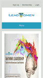 Mobile Screenshot of lead-women.com