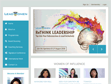 Tablet Screenshot of lead-women.com